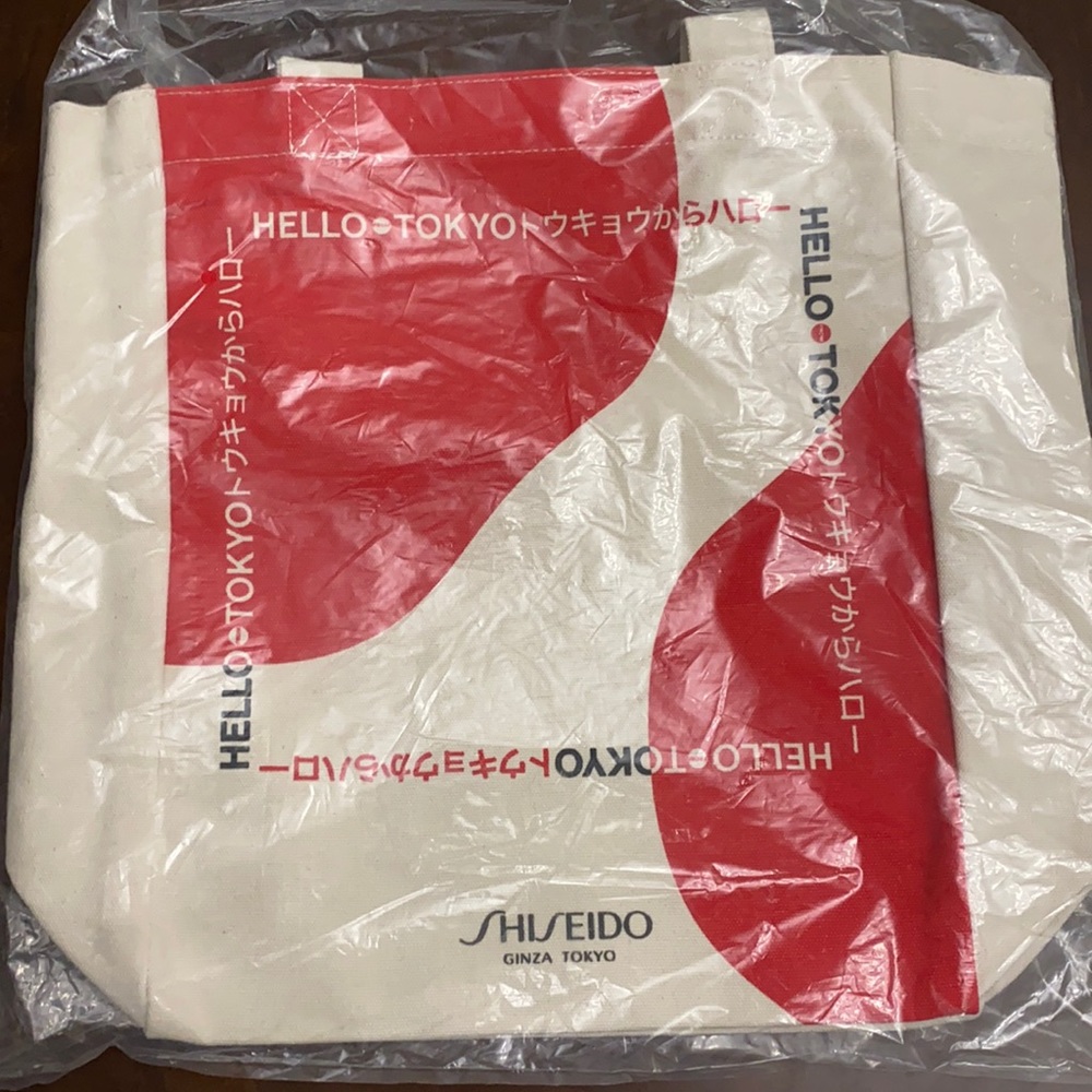 SHISEIDO CANVAS BAG TOTE NEW